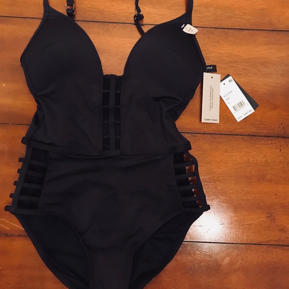 Kennith Cole tummy control one piece swimsuit